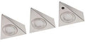 Enzo led driehoek spot set a3 | 7,5w | ir sensor | 3000k | gesch. staal - 5018355