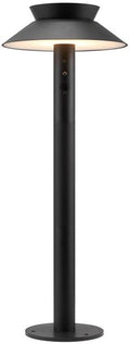 Enzo led solar paallamp | justina 5w 3000k zwart ip44 60cm - 4802826