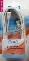 Enzo pro-1 coax snoer compleet standaard 5 meter - 9291407