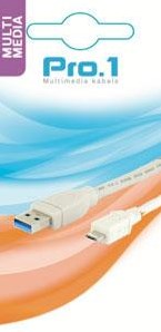 Enzo pro-1 usb kabel a-male -> b-micro male 1,8 meter - 9280180