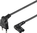 Enzo recordersnoer zwart haaks 1,5meter 7596210