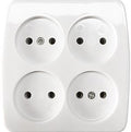 Enzo tafelcontactdoos 4v vierkant wit 6871220