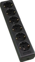 Enzo tafelcontactdoos ra 6v langwer. zwart pq - 6871951