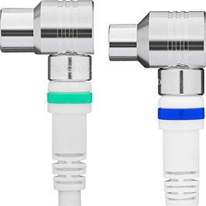 Enzo technetics coax aansluitkabel 1,5m compleet haakse plug - 2075010