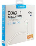 Enzo technetics coax aansluitkabel 1,5m compleet haakse plug - 2075010