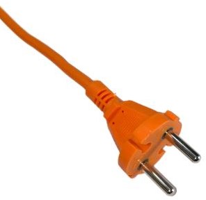 Enzo verlengsnoer | pvc | oranje | 2x1qmm | 20m - 1167050