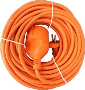 Enzo verlengsnoer | pvc | oranje | 2x1qmm | 20m - 1167050