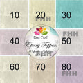 Dixi craft • epoxy toppers 10pcs