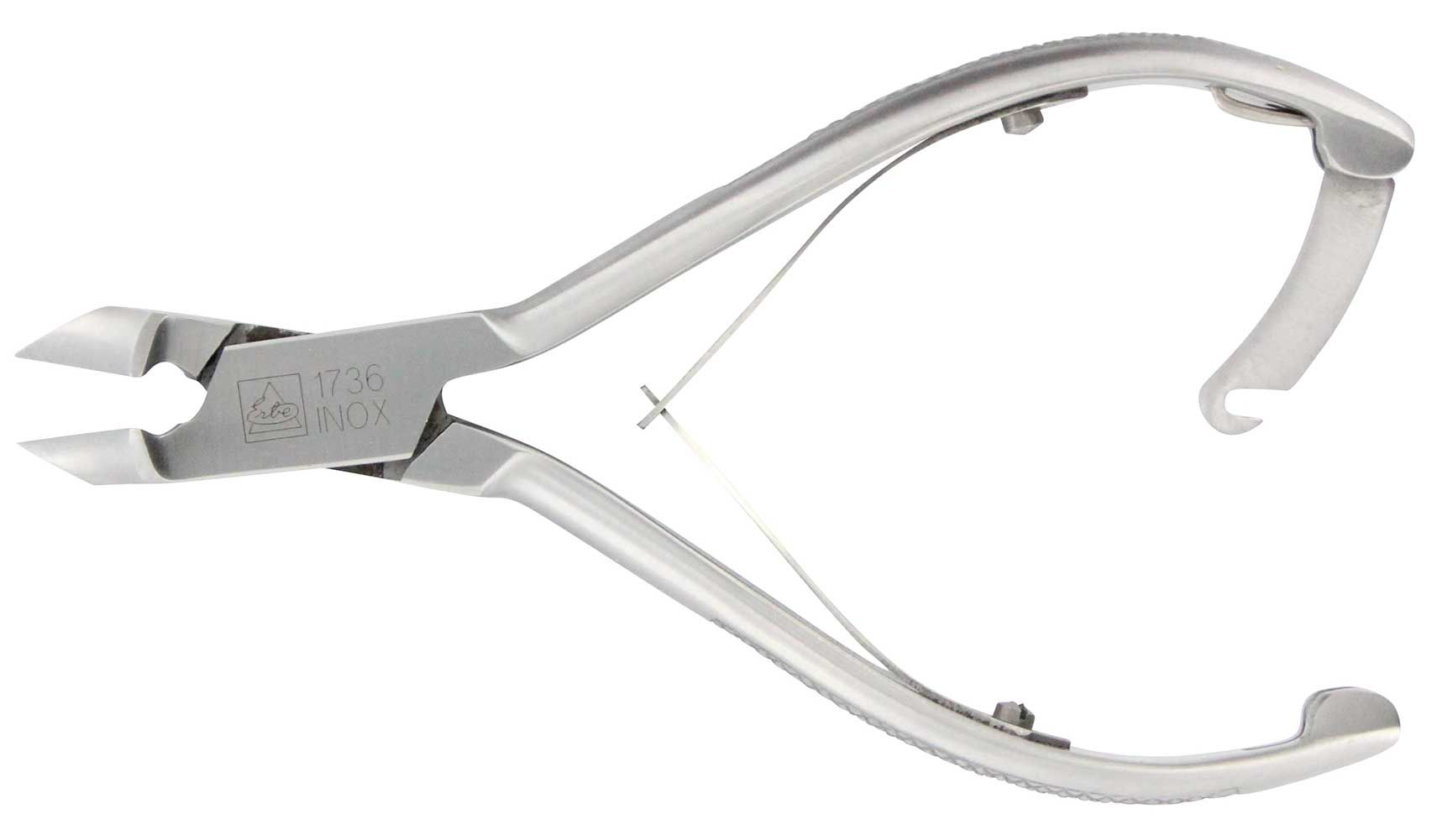 Erbe solingen pedicure nageltang met veer 14cm (erbe91736)
