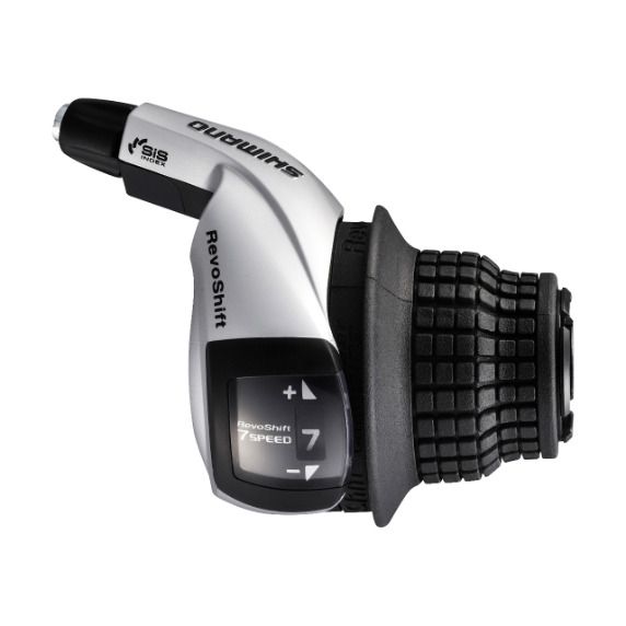 Drehgriffschalter (rechts) 7-Gang Shimano Tourney SL-RS45 - schwarz silber