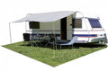 Vorzelt für Wohnwagen 300 x 240 cm Polyestergrau 2 Stangen