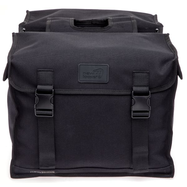 Neue Looxs Canvas-Camping-Doppeltasche – 66 Liter – 43 x 22 x 35 cm (2 Stück) – Schwarz