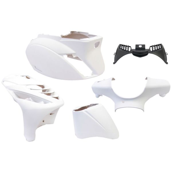 5-teiliges Kantenschutz-Set für Piaggio Zip-SP ab Baujahr 2000 – mattweiß