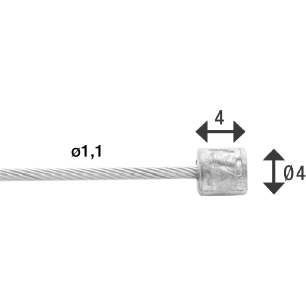 DS-100-Rennzüge, 49-adrig, Edelstahl