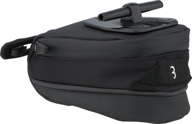 Bbb cycling storepack - waterbestendige zadeltas - racefiets mountainbike - zwart – 0,37l - maat s – bsb-12s