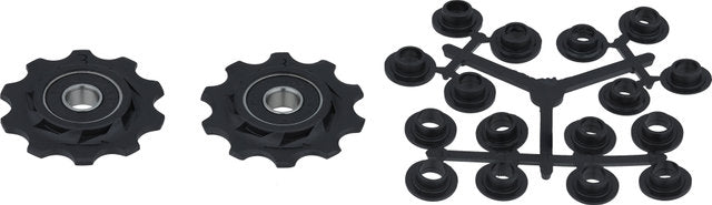 Bbb cycling derailleurwieltjes shimano, campagnolo sram - 7-speed, 8-speed, 9-speed, 10-speed - duurzaam - zwart - 10t - rollerboys bdp-01