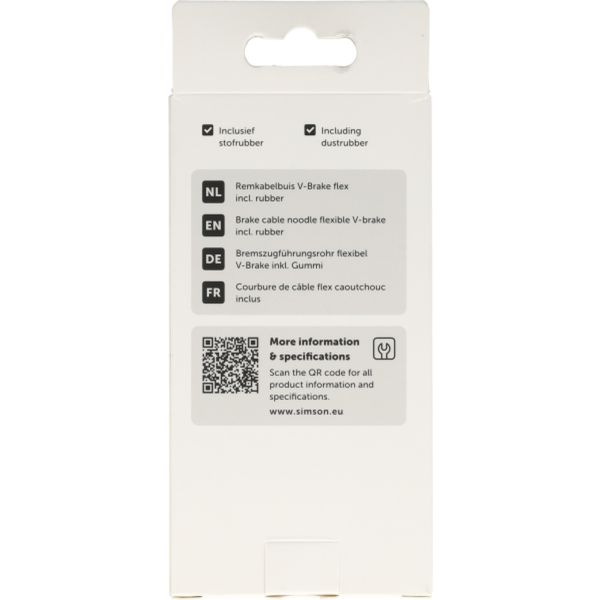 Rema tip top nederland b.v. simson remkabelbuis v-brake flexibel incl. rubber