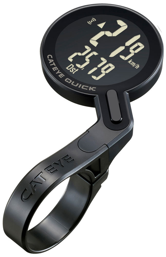 Cateye quick cc-rs100w fietscomputer - draadloos - zwart rood