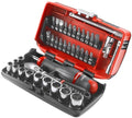 Facom compacte 1 4 doppenset 6-kant met ratel met stofdichte kop - rl.nano1