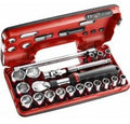 Facom compacte koffer 1 2 6-kant, 21-delig met uitschuifbare ratel met stofdichte kop sxl.161 - sxl.dbox1pb - sxl.dbox1pb