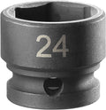 Facom impact dop | 1 2 | 6-kant stubby | 24 mm - nss.24a