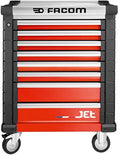 Facom jet gereedschapswagen 8 laden m3 rood - jet.8m3a - jet.8m3a