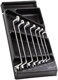 Facom module met 7 verdiepte ringsleutels van 6 tot 19 mm - mod.55-1