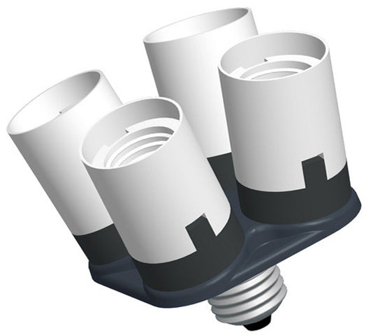 Falcon Eyes Lampenfassung AD-4E27 für 1 bis 4 Lampen