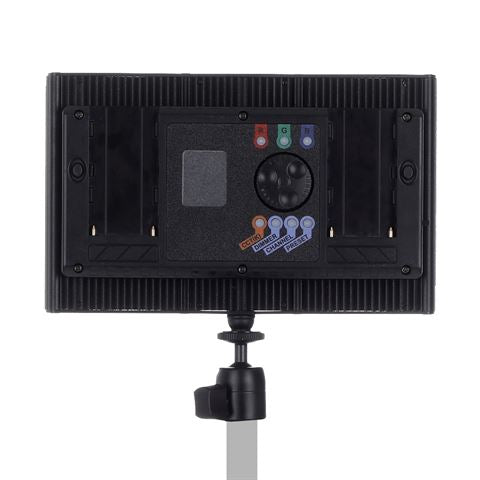 Falcon eyes rgb led lamp set t8 incl. accu