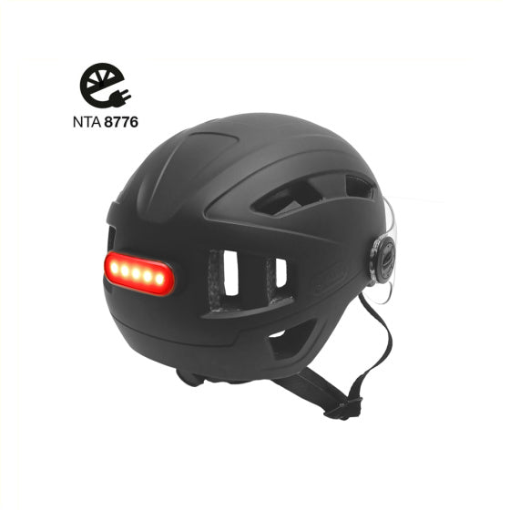 helm vizier matzwart maat 51-54 cm (S)