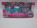 Famosa pinypon - ski jeep met trailer en figuurtje