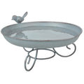 Esschert design vogelbad ø22cmx12cm metaal grijs