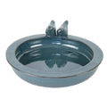 Esschert design vogelbad keramiek rond petrol
