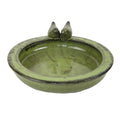 Esschert design vogelbad keramiek rond groen