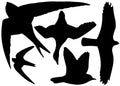 Esschert design raamstickers vogels zwart