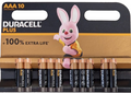 Duracell Plus Alkaline Mini Penlite LR03 AAA, 10er-Packung