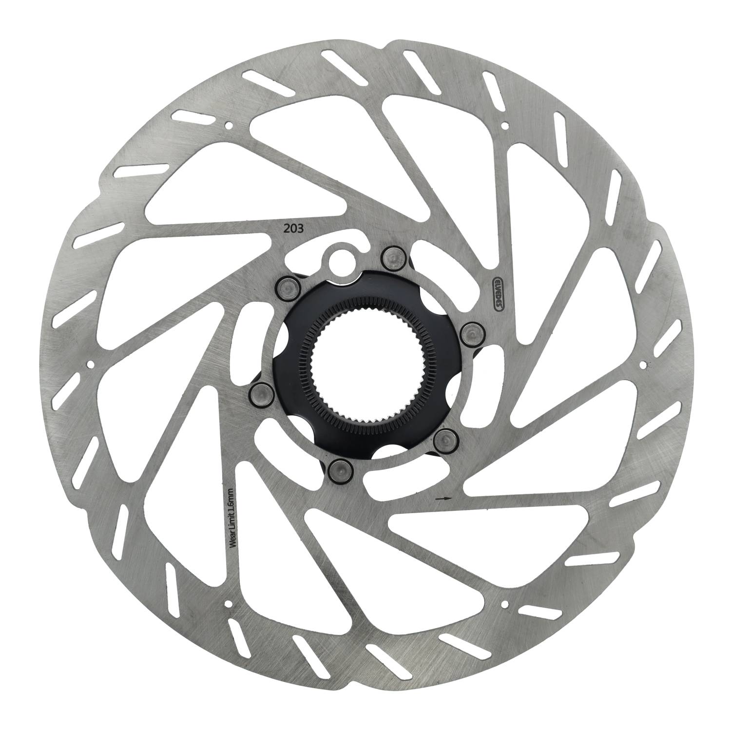 Elvedes remschijf centerlock ø203mm t=1,8mm sensor magneet