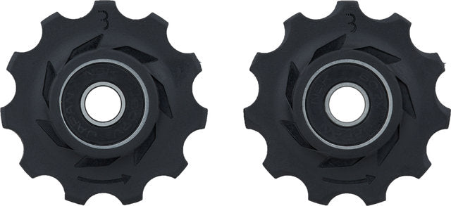 Bbb cycling derailleurwieltjes shimano, campagnolo sram - 9-speed, 10-speed, 11-speed, 12-speed - duurzaam - zwart - 11t - rollerboys bdp-02