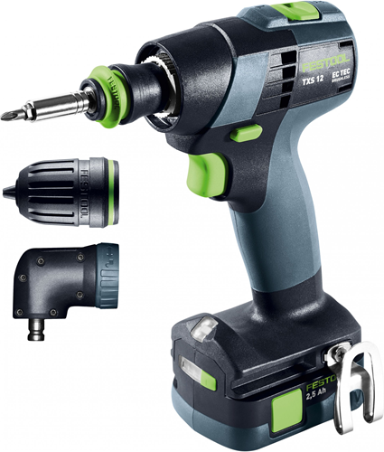 Festool accu-schroefboormachine txs 12 2,5-set - 576874