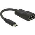 Delock usb-c > displayport adapter (zwart, dp alt mode, 4k 60 hz)