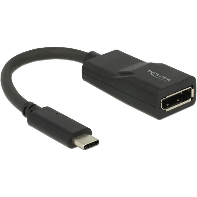 Delock usb-c > displayport adapter (zwart, dp alt mode, 4k 60 hz)