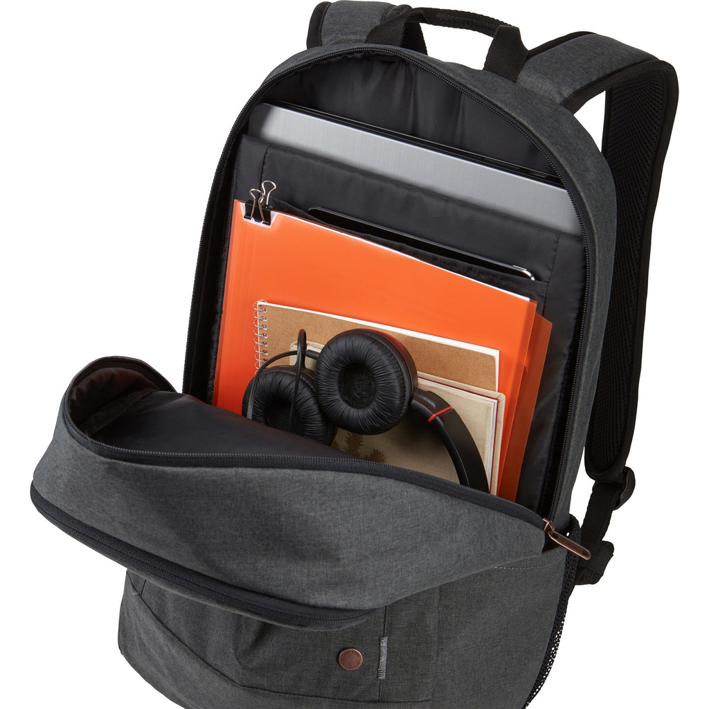 Case logic era 15.6 laptop backpack rugzak (donkergrijs)