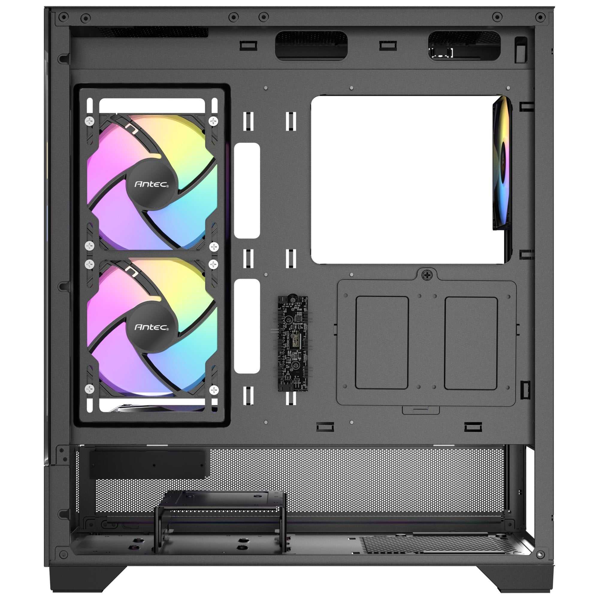 Antec cx700 argb midi tower behuizing (zwart | 1x usb-a | 1x usb-c | tempered glass)
