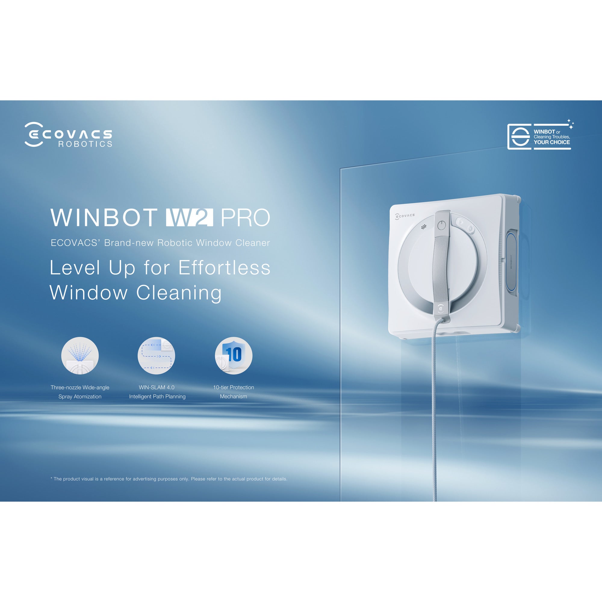 Ecovacs winbot w2 pro raamreiniger (wit)