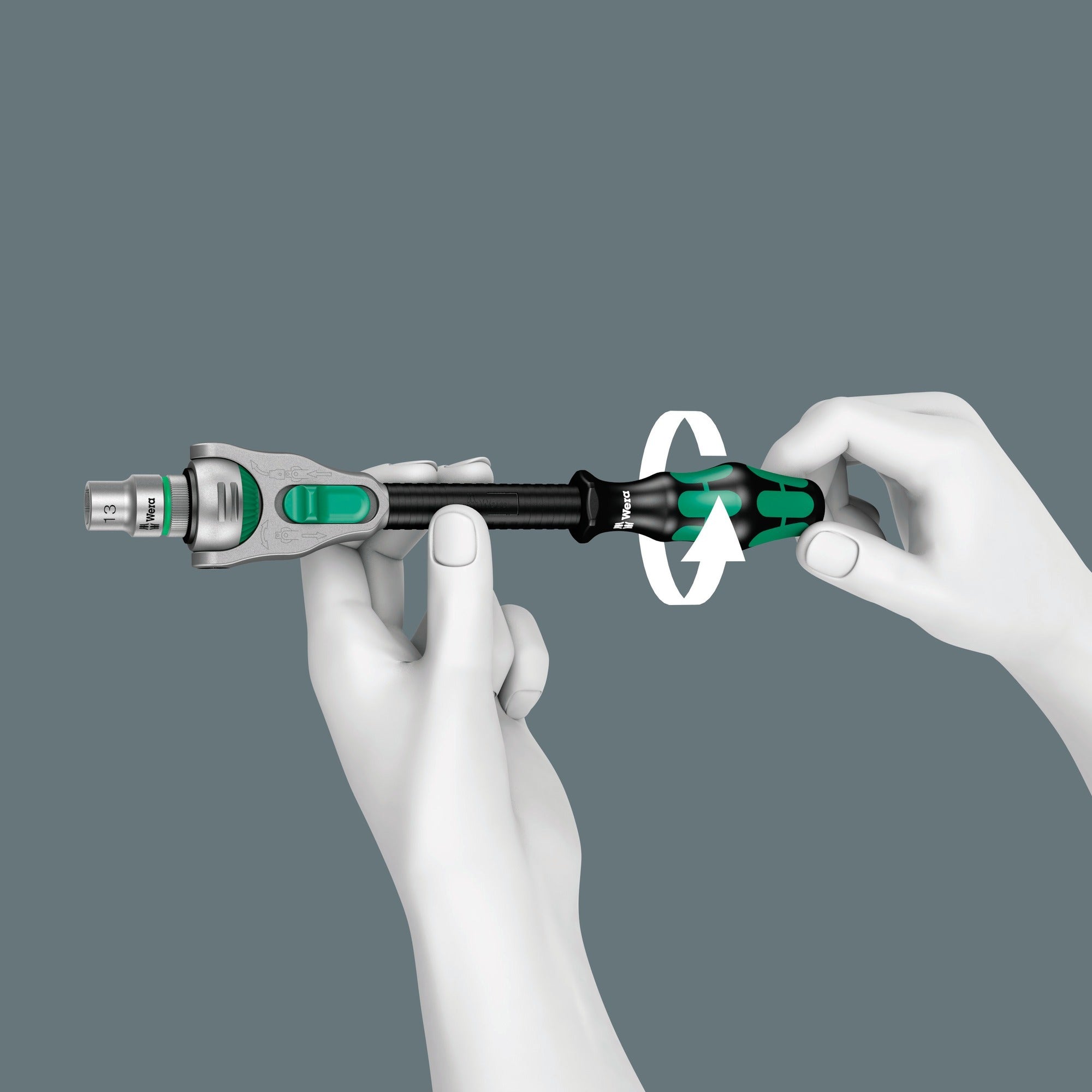 Wera 8100 sa 9 zyklop speed-ratelset gereedschapsset (zwart groen, 1 4 -aandrijving, 28-delig)