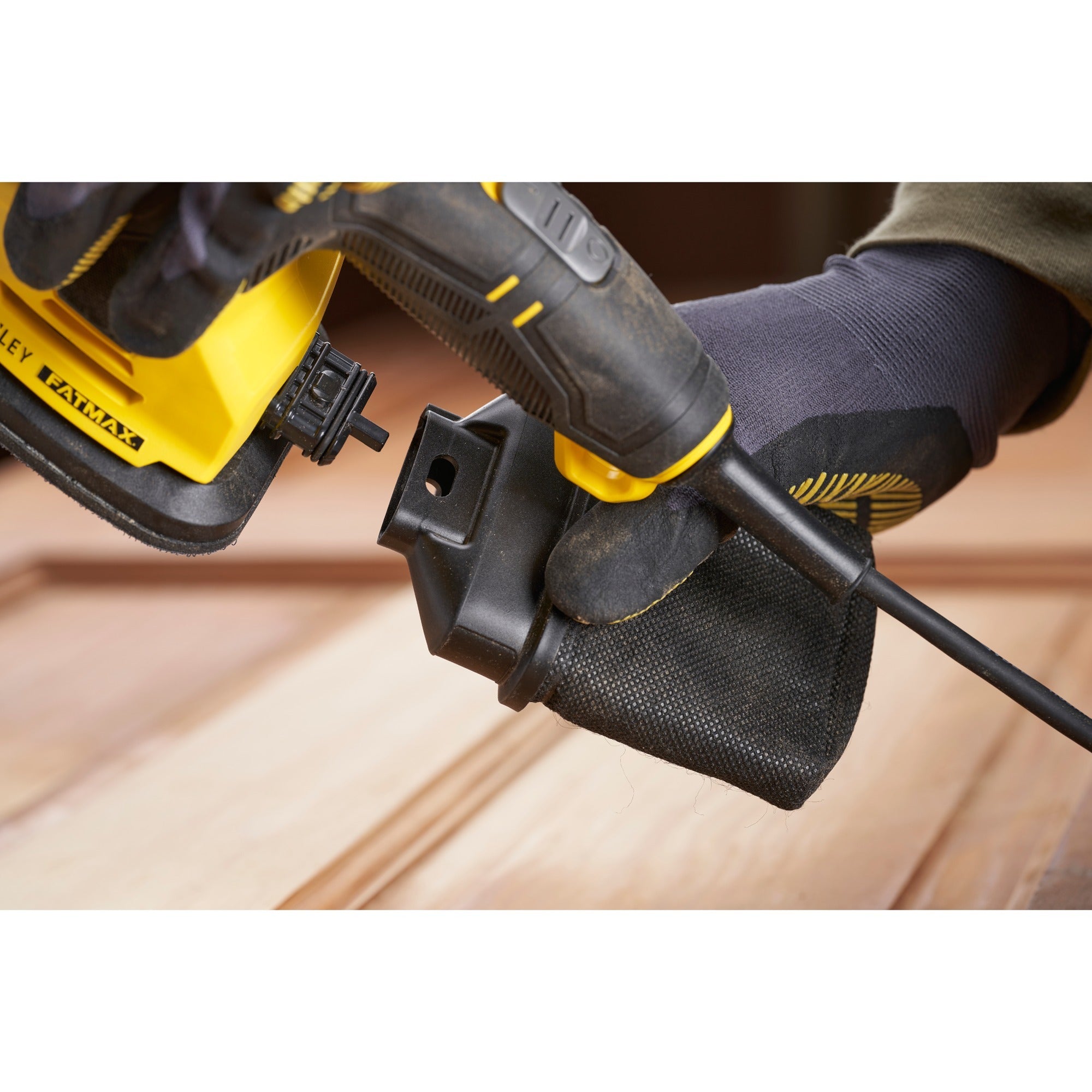 Stanley fatmax 120w detailschuurmachine deltaschuurmachine (geel zwart)