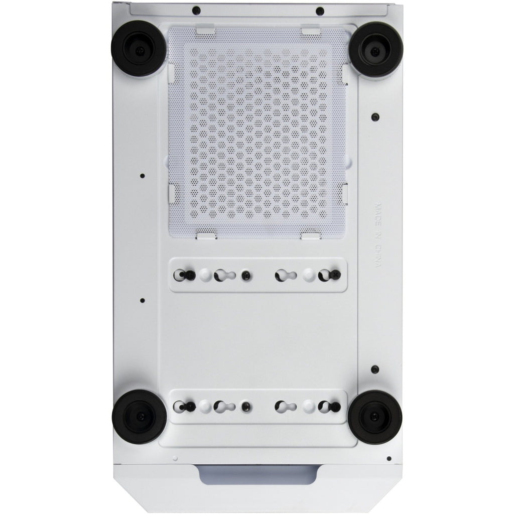 Silverstone fara h1m pro midi tower behuizing (wit | 3x usb-a | rgb | window)