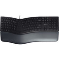 Cherry kc 4500 ergo toetsenbord (zwart, eu lay-out (qwerty), 100%)