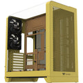 Thermaltake view 390 air butter caramel midi tower behuizing (geel | 2x usb-a | 1x usb-c | tempered glass)