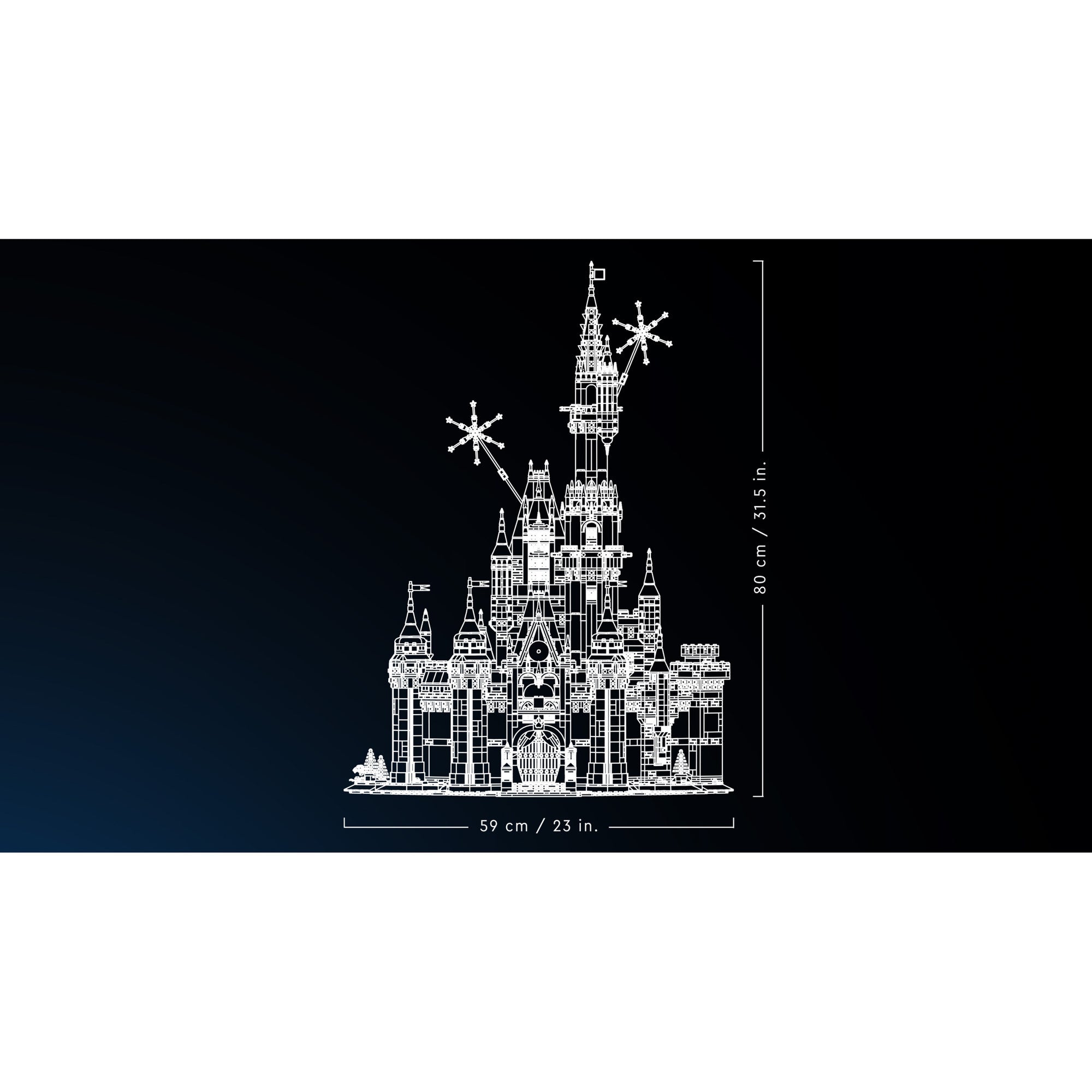 Lego disney - disney kasteel constructiespeelgoed (43222)